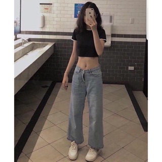 Áo thun croptop form body form nhỏ ôm người