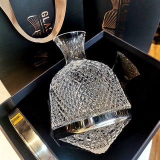 Bình đựng rượu, bình thở rượu vang, bình rót rượu vang decanter pha lê quả dứa quà tặng cao cấp