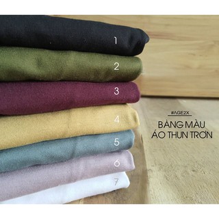 ÁO THUN TRƠN AGE2X - VÀNG MÙ TẠT