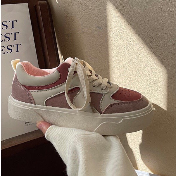 Giày thể thao nữ sneaker màu xanh phong cách cá tính hàng Quảng Châu