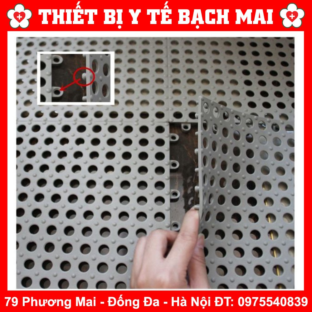 Thảm Nhựa Lỗ Kháng Khuẩn, Chống Trơn, Trượt Nhà Tắm , Nhà Bếp KT 30*30cm