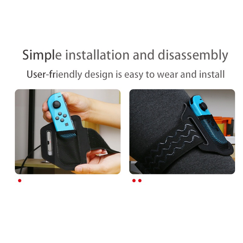 Dây đeo chân IINE có túi đựng Nintendo Switch khi tập thể dục