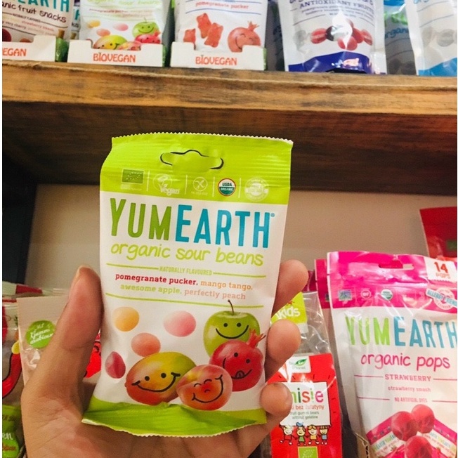 Kẹo Hữu Cơ Yumearth 50g Vị Trái Cây| Kẹo  Organic Cho Bé