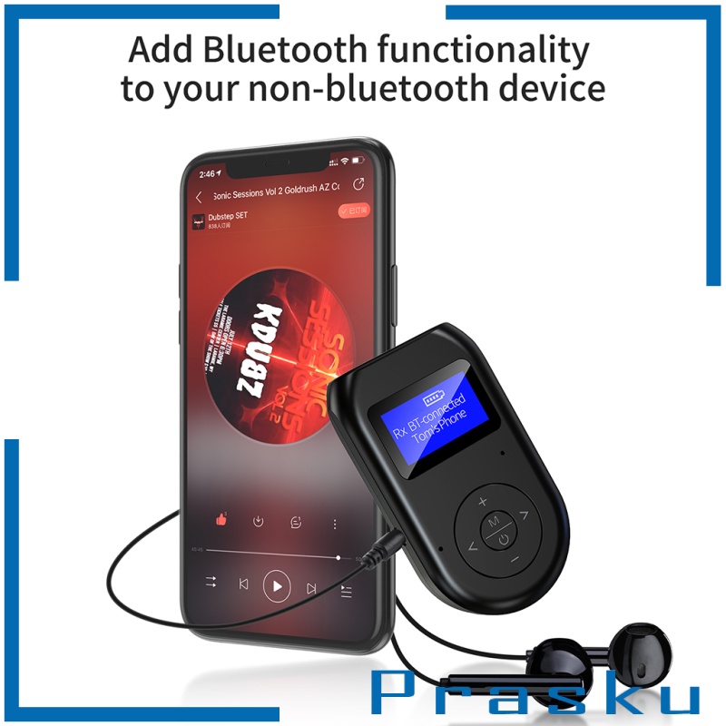 Thiết Bị Truyền Nhận Tín Hiệu Âm Thanh Bluetooth 5.0 Không Dây 2 Trong 1 3.5mm Rx / Tx