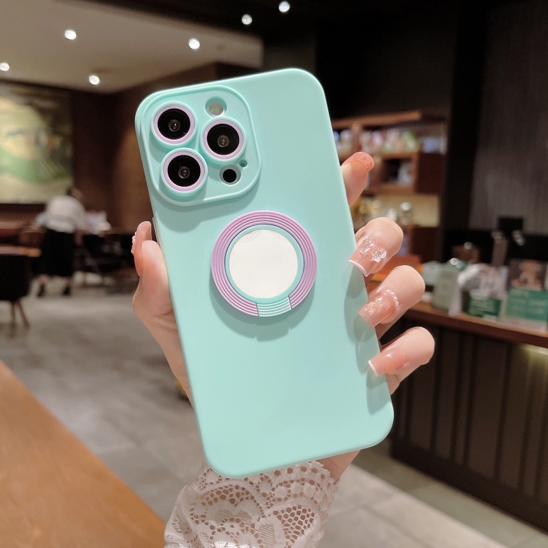 Ốp Điện Thoại Mềm Chống Sốc Có Giá Đỡ Cho iPhone 14 13 12 11 Pro Max XS XR X 8 7 Plus + SE 2020