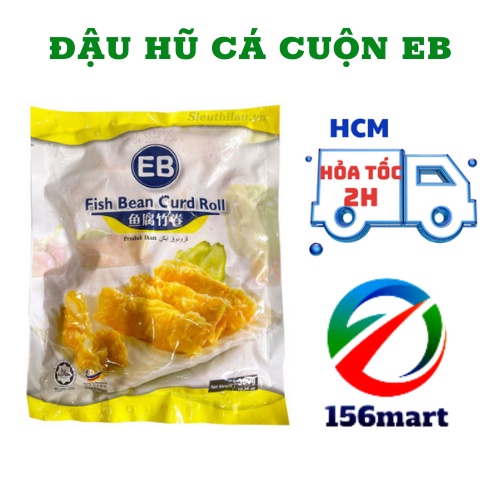 Đậu hũ ky cuộn chả cá EB - Đậu hũ ky cá cuộn EB Malaysia 300g