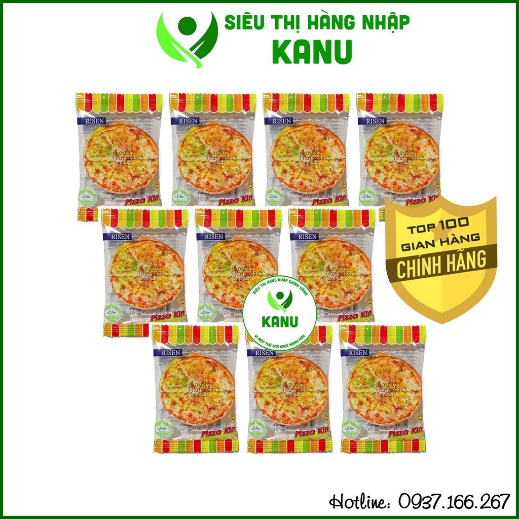 Kẹo dẻo hình bánh Pizza Risen USA ăn vặt cho bé vừa ăn vừa chơi