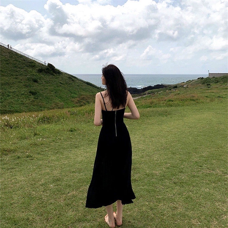 JULIA DRESS SIÊU PHẦM ĐẦM HAI DÂY ĐEN CUP NGỰC