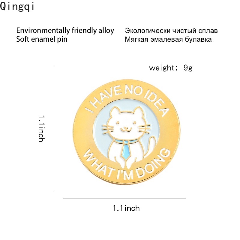 Ghim cài áo MISS ZOE họa tiết mèo hoạt hình ngộ nghĩnh đáng yêu