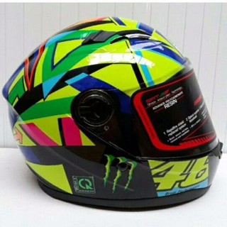 Nón bảo hiểm fullface AGU họa tiết tem đa sắc 7 màu (hàng chính hãng)