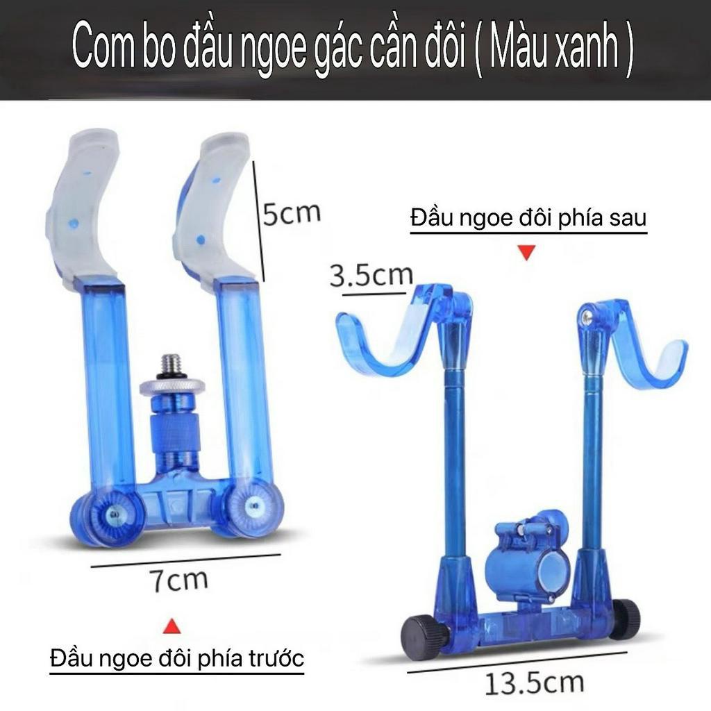 Ngoe đôi gác cần câu cá đầu dạ quang