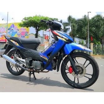 Bộ vỏ nhựa dàn áo xe wave RSX SIÊU NHÂN -RSX 100 đời 2008 đến 2009 -nhựa trắng cao cấp loại 1 màu xanh