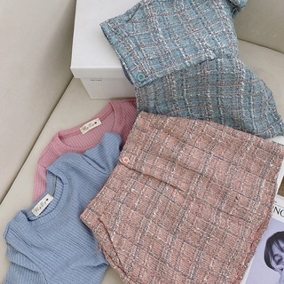 SET ÁO THUN LEN + CHÂN VÁY BỐ