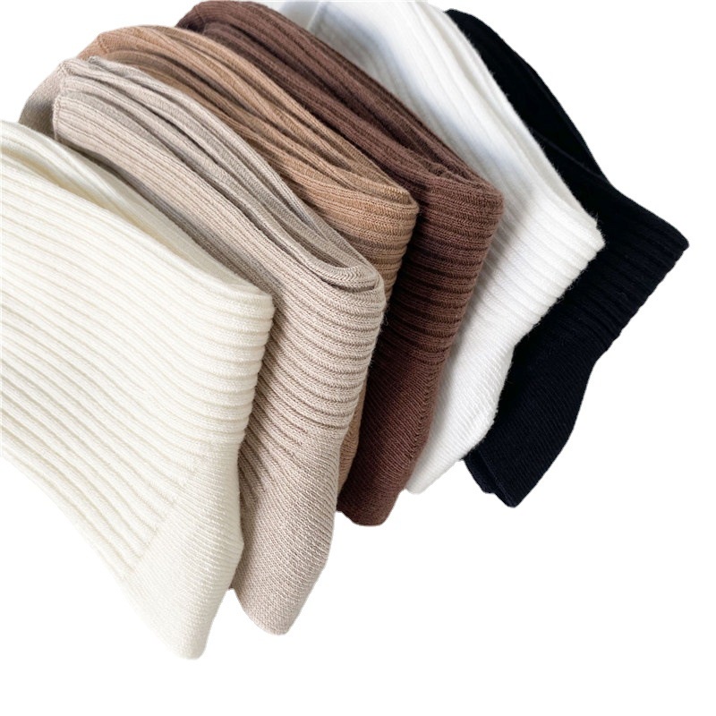 Tất bằng cotton ấm áp co giãn thời trang mùa đông cho nữ