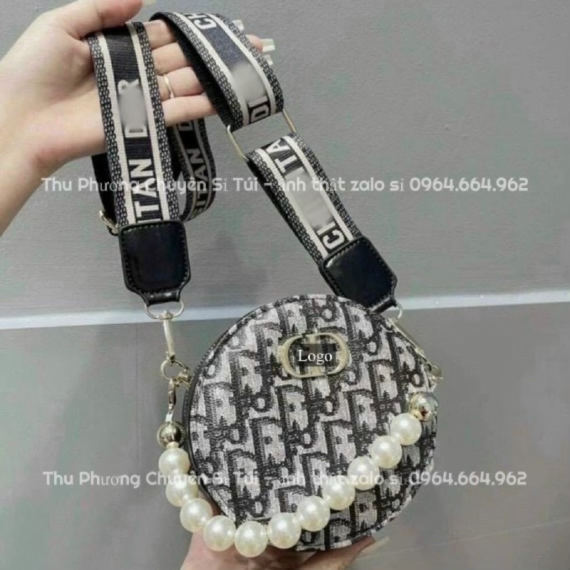 [FREESHIP] Túi cốp tròn siêu xinh da mềm kèm dây đeo chéo bản to hottrend (hàng chuẩn hình)