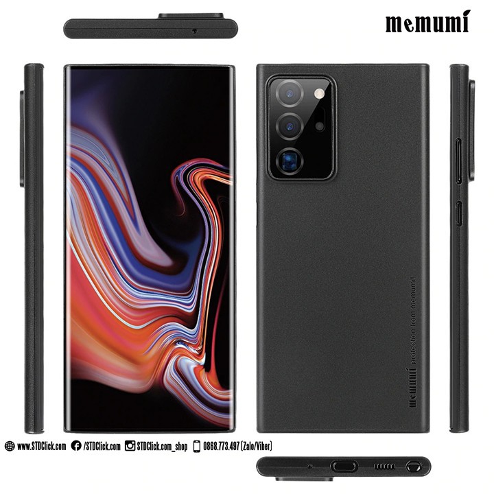ỐP LƯNG SAMSUNG GALAXY NOTE 20 - NOTE 20 ULTRA MEMUMI MỎNG LỤA CHÍNH HÃNG HÀNG CHUẨN