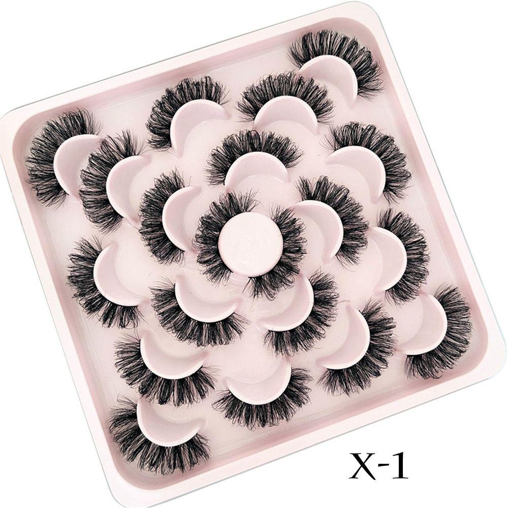 Set 10 Cặp Lông Mi Giả Cong Dày 15mm Tự Nhiên