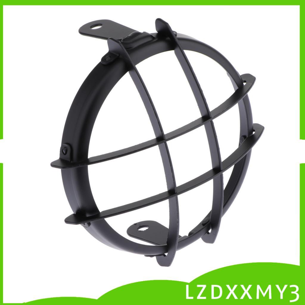 Mặt Nạ Lưới Hình Vuông Bằng Kim Loại 5.75inch Bảo Vệ Đèn Pha Xe Mô Tô Lzdxxmy3