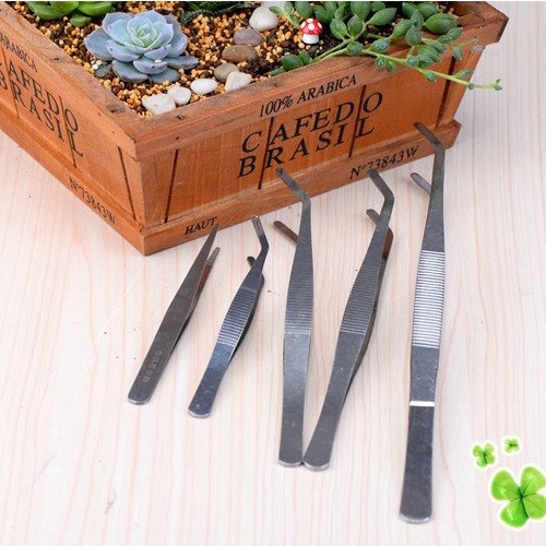 Nhíp trồng cây, dụng cụ trang trí tiểu cảnh làm vườn, cây trồng thủy sinh bằng thép không gỉ
