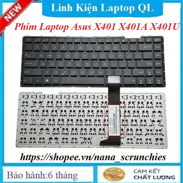 Bàn Phím Laptop Asus X401 X401A X401U F401