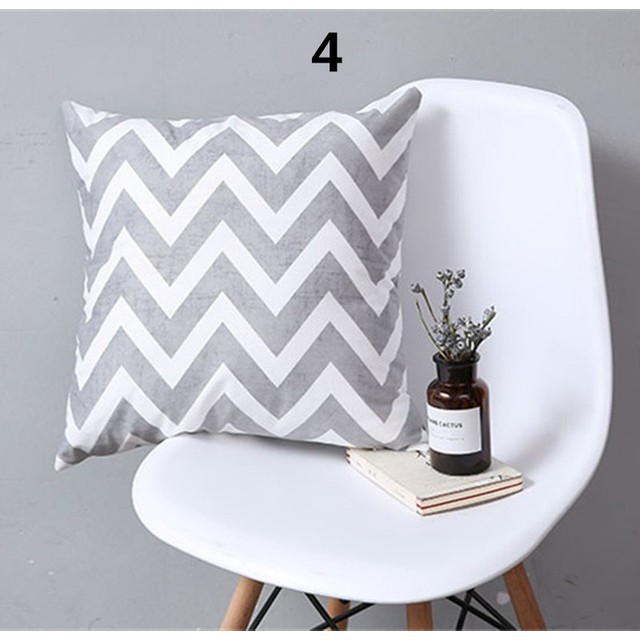 Vỏ gối sofa hình vuông in họa tiết hình học độc đáo trang trí nội thất | BigBuy360 - bigbuy360.vn