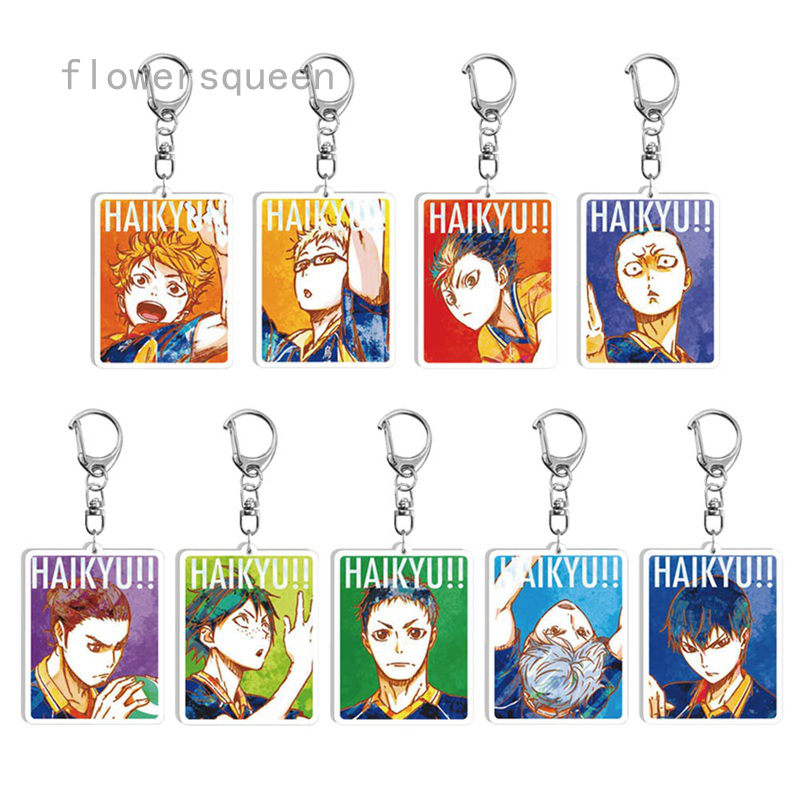 flowersqueen Móc Khóa Hình Nhân Vật Haikyuu Dễ Thương
