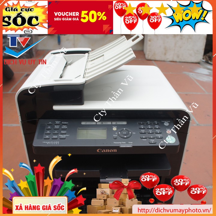 Máy in cũ Canon MF 4550D đầy đủ tính năng hàng like new có in photocopy scan ADF đầy đủ có bảo hành