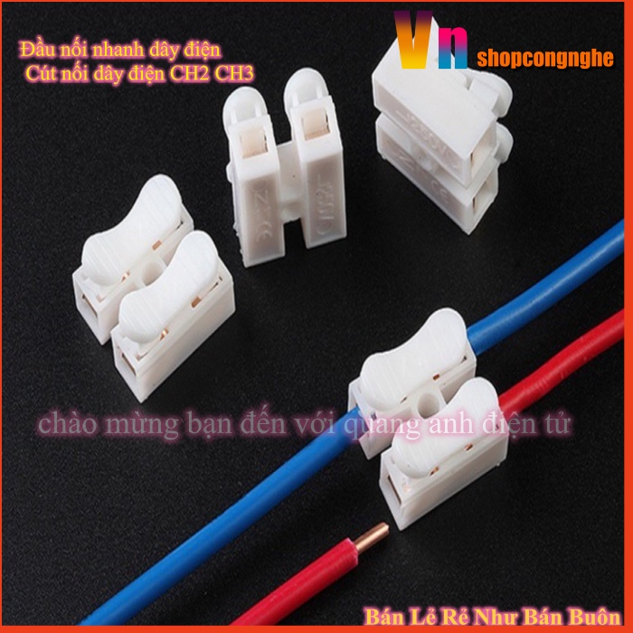 100 CHIẾC CÚT NỐI DÂY ĐIỆN CH-2, CH3