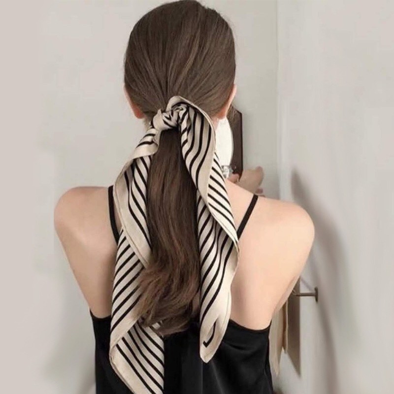 Khăn lụa vuông choàng cổ size 70x70 cm