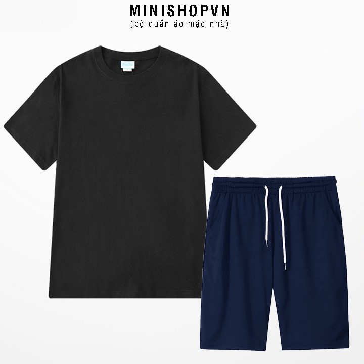Bộ hè quần áo thun nam Bộ đồ mặc nhà nam chất thun cotton Co Dãn, kiểu dáng Basic lên form cực đẹp | BigBuy360 - bigbuy360.vn