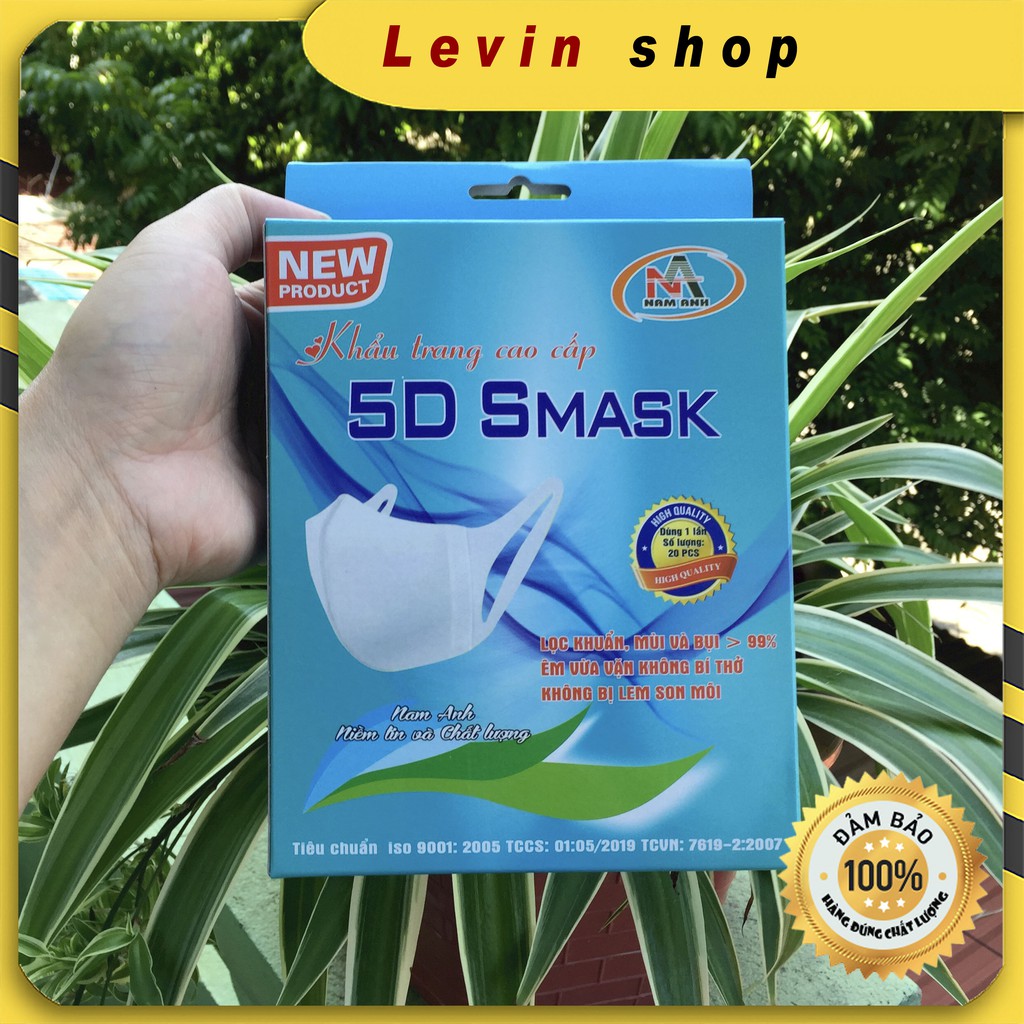 [Siêu rẻ] Khẩu trang y tế 5D Mask Nam Anh - Hộp 20 chiếc | WebRaoVat - webraovat.net.vn