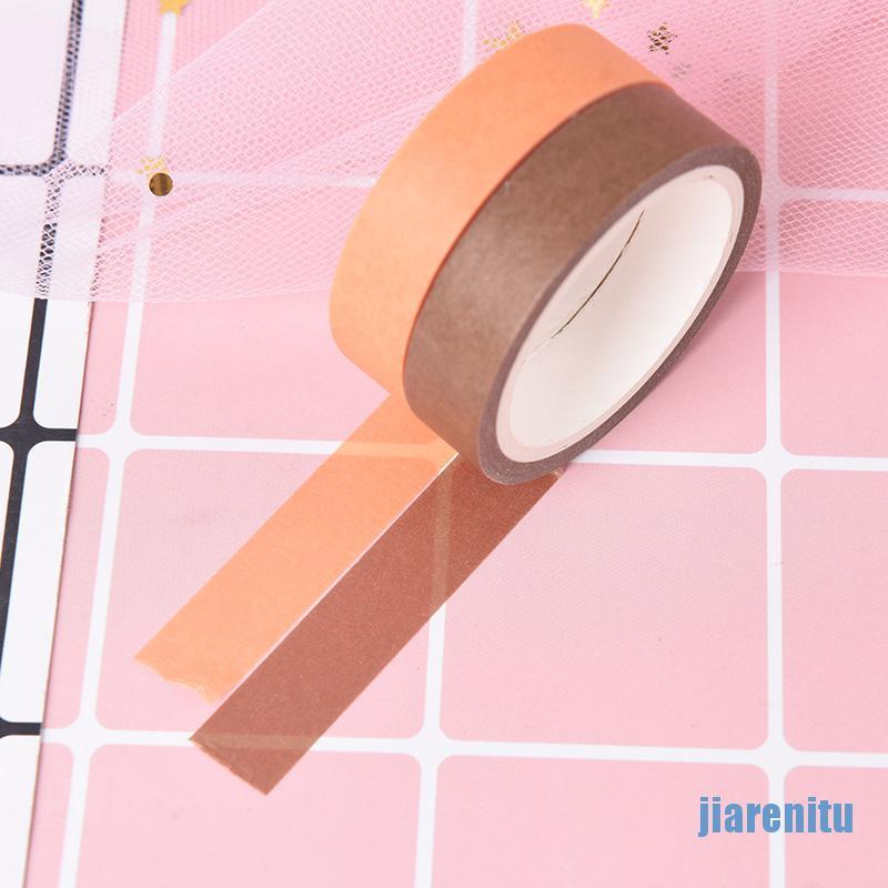 （hot*cod）5x10mm*5m solid color paper tape decorative scrapbook masking tape washi ta