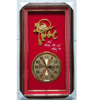 Tranh đồng hồ treo tường - Đá xi vàng