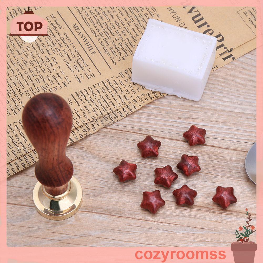 Đầu con dấu đóng sáp niêm phong trang trí thiệp mời đám cưới/phong thư bằng đồng mạ vàng phong cách retro DIY