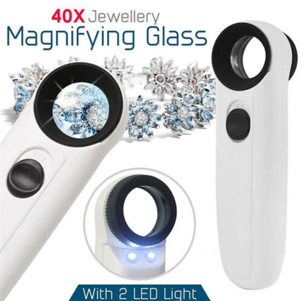 Kính Hiển Vi Chuyên Nghiệp Đa Năng Phóng To 40 Lần Có Đèn LED