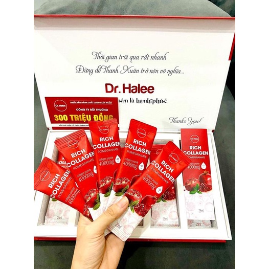 Collagen Lựu Đỏ Dr Halee - Rich Collagen Giúp Trẻ Hóa Da Lưu Giữ Thanh Xuân