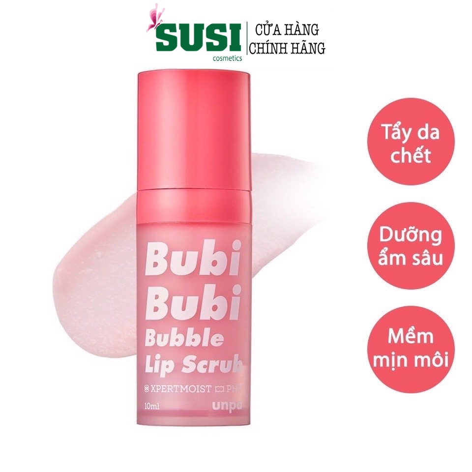 [MẪU MỚI] Gel tẩy tế bào chết môi sủi bọt Bubi Buibi Lip Hàn quốc 12ml