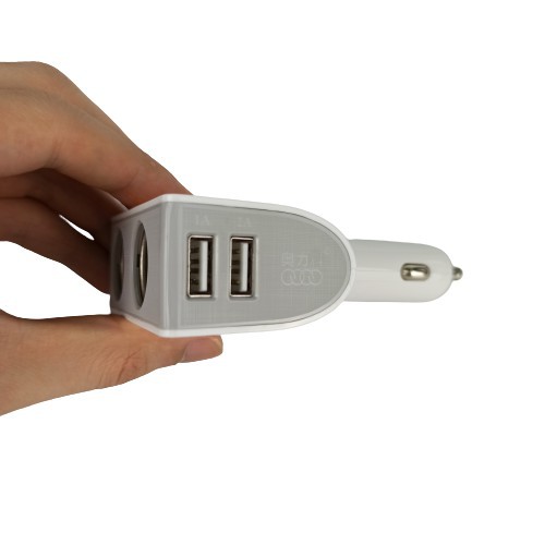 Bộ Chia Tẩu Sạc Xe Hơi Ô Tô - Tẩu Sạc Nhanh xoay 360 độ 2 tẩu và 2 cổng USB Hàng Xịn Bảo Hành 12 Tháng