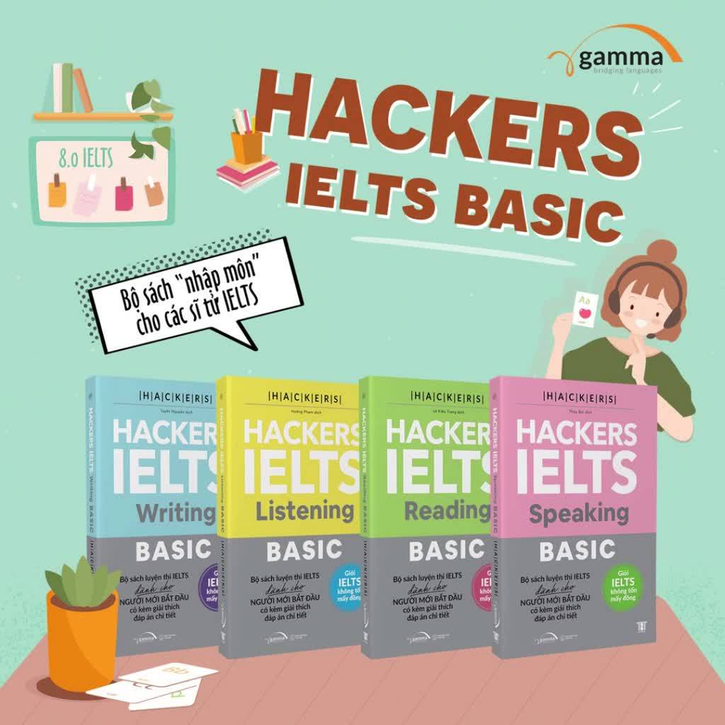 Sách Hacker Ielts Basic: Reading + Listening + Writing + Speaking (Combo 4 cuốn) | BigBuy360 - bigbuy360.vn