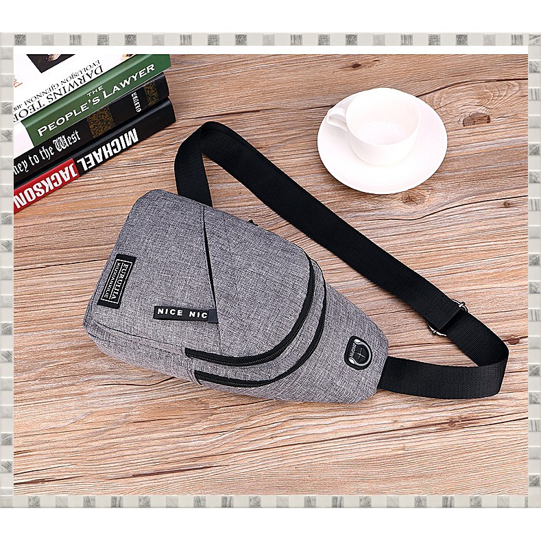 [FREE SHIP 50K TOÀN QUỐC] Túi Đeo Chéo Nam Nữ Khóa Chéo Chống Nước Chất Liệu Vải Cotton 2019 - M06 | BigBuy360 - bigbuy360.vn