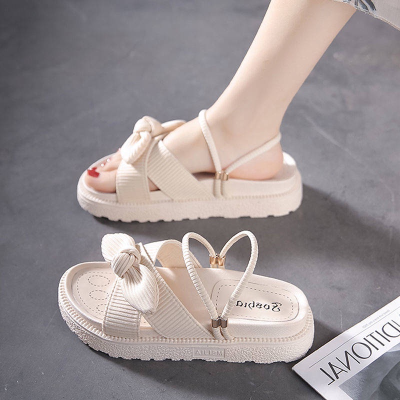 Giày Sandal Đế Dày Phong Cách Mới Mùa Hè Dễ Phối Đồ