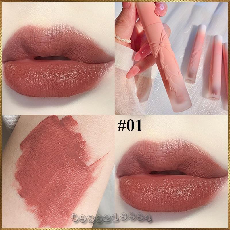 Son kem nơ MAXFINE Lip Gloss lâu trôi mịn môi căng bóng quyến rũ SNM6