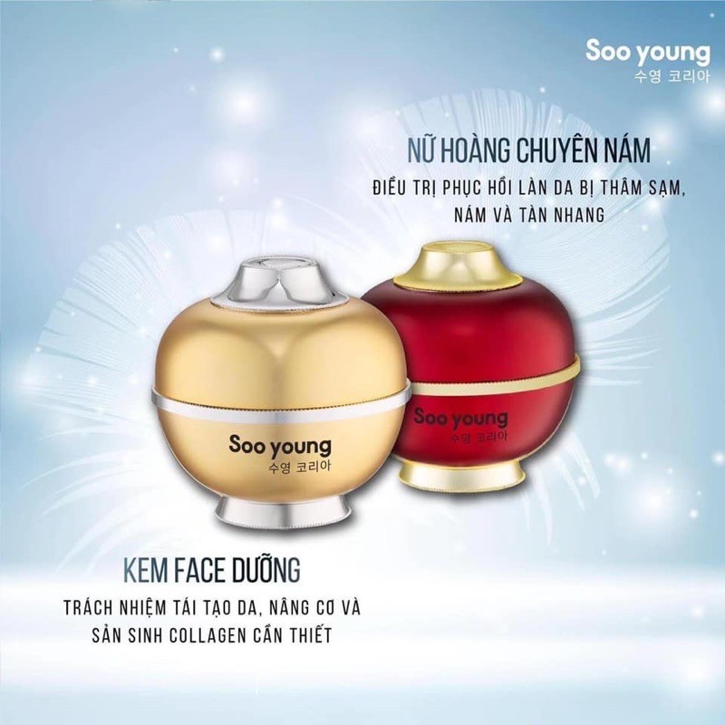 KEM DƯỠNG TRẮNG DA NGỪA LÃO HOÁ SOO YOUNG VÀ CAO THÔNG NÁM SOO YOUNG( chính hãng 100%) | BigBuy360 - bigbuy360.vn