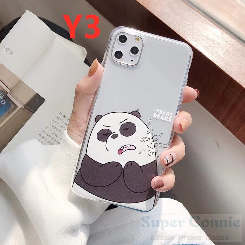 Ốp lưng mềm hình We Bare Bears cho Oppo A15 Reno 2f A31 2020 A1k A9 A15S A5 2020 A5s A3s A37 A71 A7 F7 F9 F9pro F11