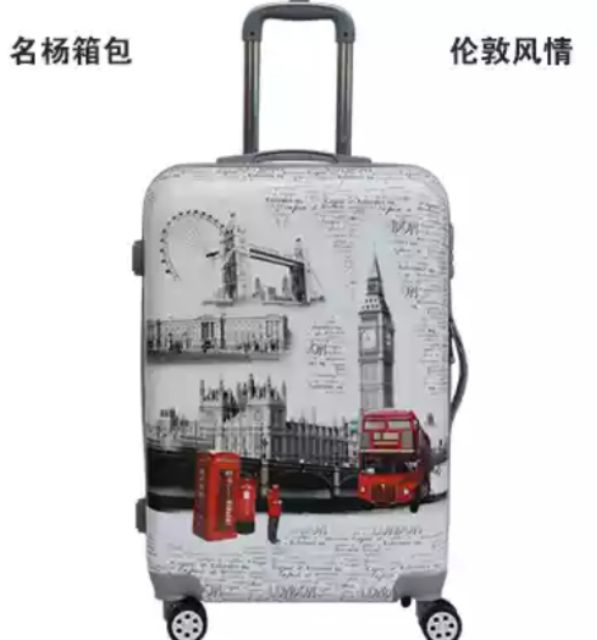 Vali du lịch IN HỌA TIẾT cá tính size 20
