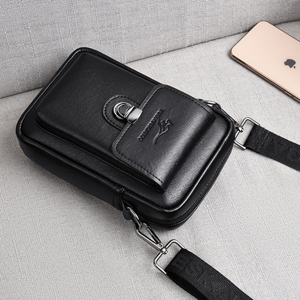Túi Đeo Chéo Vai Bằng Da Mini Thời Trang Mùa Hè Sành Điệu Cho Nam