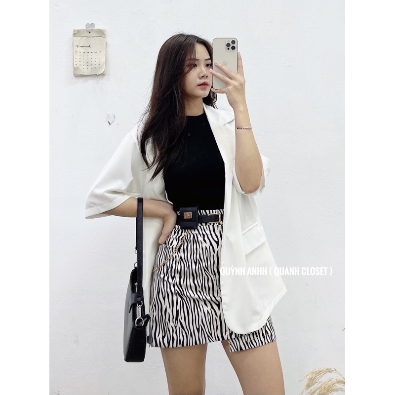 Áo Blazer cộc tay Quanh closet | BigBuy360 - bigbuy360.vn
