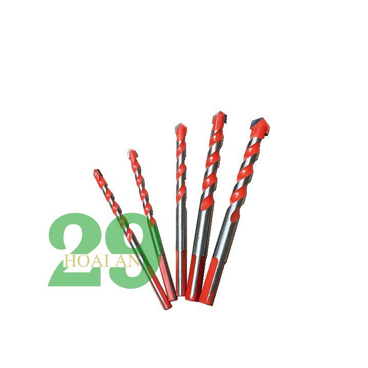 Bộ 5 mũi khoan tường, bê tông... đa năng cho máy khoan tay, bắn vít Tặng Găng Tay Bảo Hộ