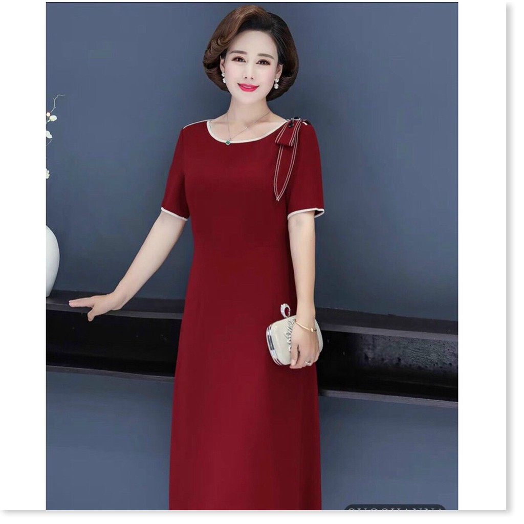 ĐẦM COTTON LẠNH SUÔNG VAI NƠ CÀI PHỤ KIỆN THỜI TRANG LANO STORE 99