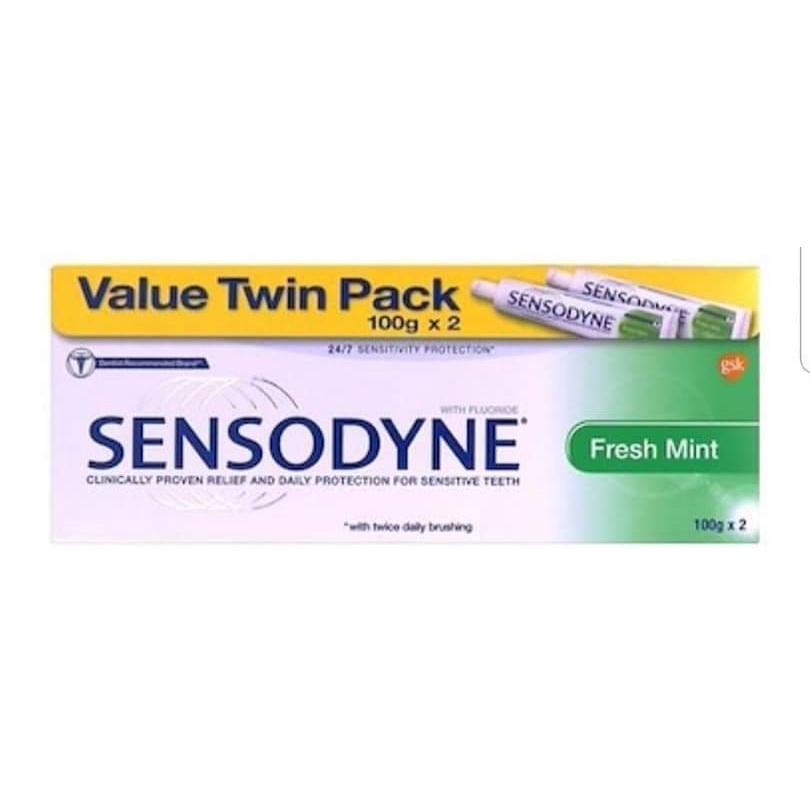 Kem đánh răng Sensodyne nhập từ Sing - set 2 tuýp 100gr/ tuýp